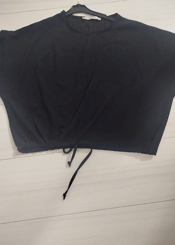 Diğer Siyah Oversize Uzun Kollu Kadın Bluz L 40 beden