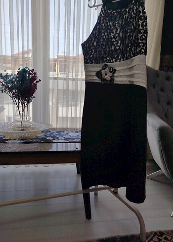 ABİYE Dantel Detaylı Siyah - Görsel 4