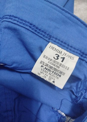 Denim Kapri Pantolon ( etiketli ürün) - Görsel 3