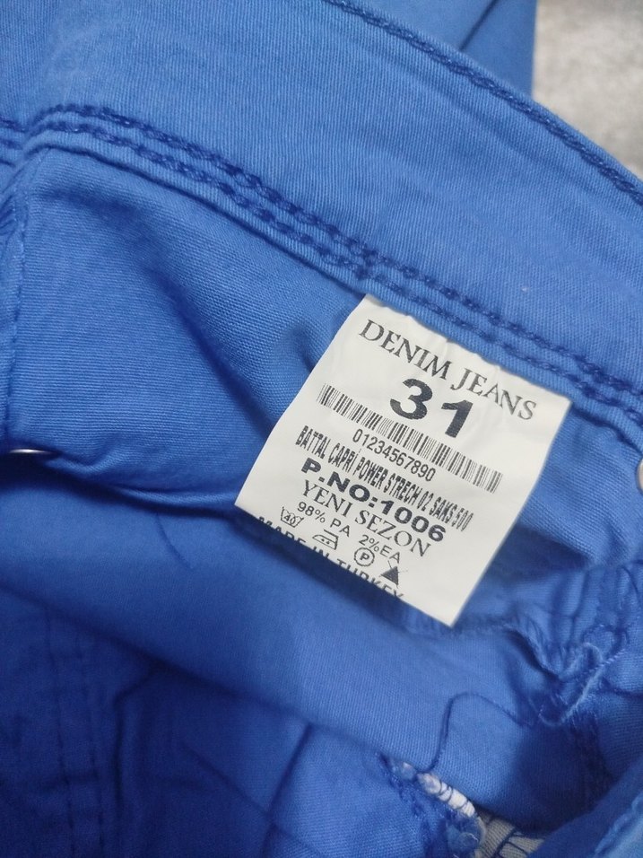 Denim Kapri Pantolon ( etiketli ürün) - Görsel 3