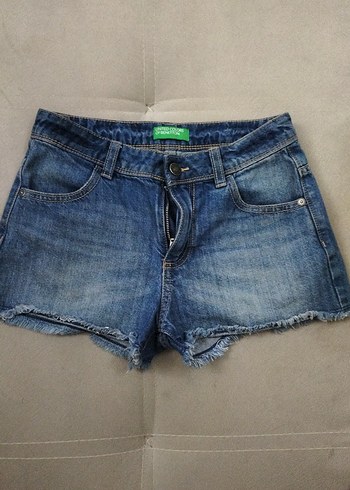 Mavi Mini Denim Kadın Şort Rahat Kesim