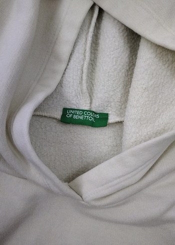 Benetton Kapüşonlu Nakışlı Kadın Sweatshirt