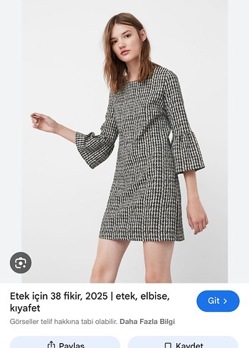 Gri Ekose Pilili Midi Kadın Elbise