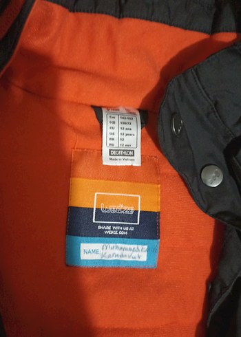 Gri Fermuarlı Erkek çocuk Kayak Ceketi - Görsel 2