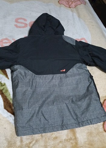 Gri Fermuarlı Erkek çocuk Kayak Ceketi - Görsel 5