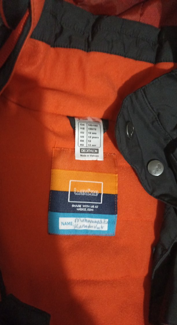 Gri Fermuarlı Erkek çocuk Kayak Ceketi - Görsel 2