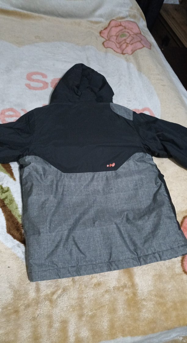 Gri Fermuarlı Erkek çocuk Kayak Ceketi - Görsel 5