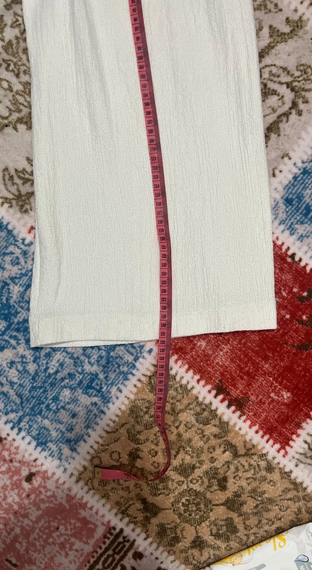 Beyaz Uzun Salaş Kadın Tulum - Görsel 4