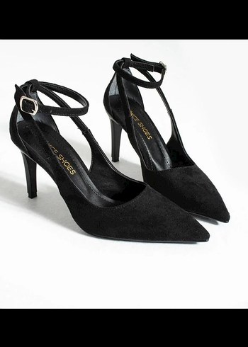 Siyah Süet Stiletto