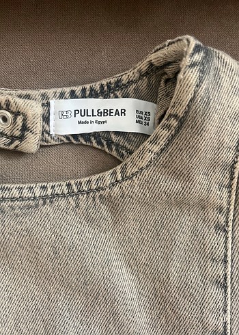 xs Beden Gri Denim Yüksek Yakalı Kolsuz Kadın Atlet