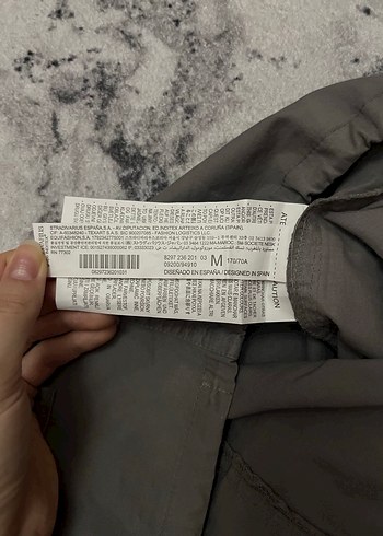 m Beden Gri Paraşüt Kadın Pantolon