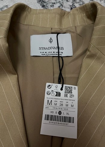 m Beden camel Renk Düğmeli Kadın Blazer Ceket