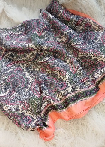 pamuklu desenli şal - Görsel 7