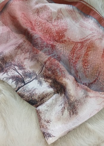 pamuklu desenli şal - Görsel 6