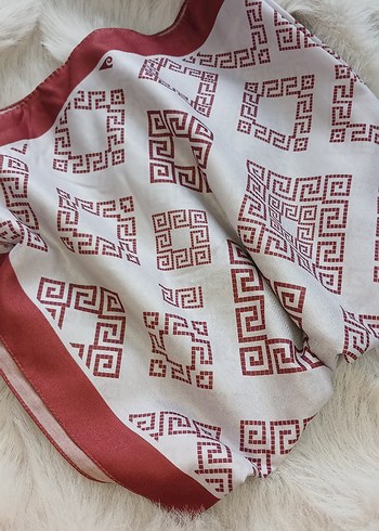 pamuklu desenli şal - Görsel 3