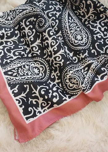 pamuklu desenli şal - Görsel 9