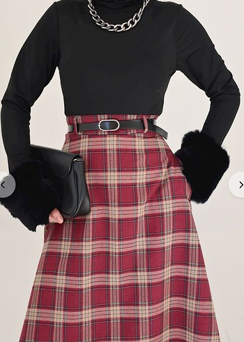 viral bilek kürk detaylı bluz - Görsel 2