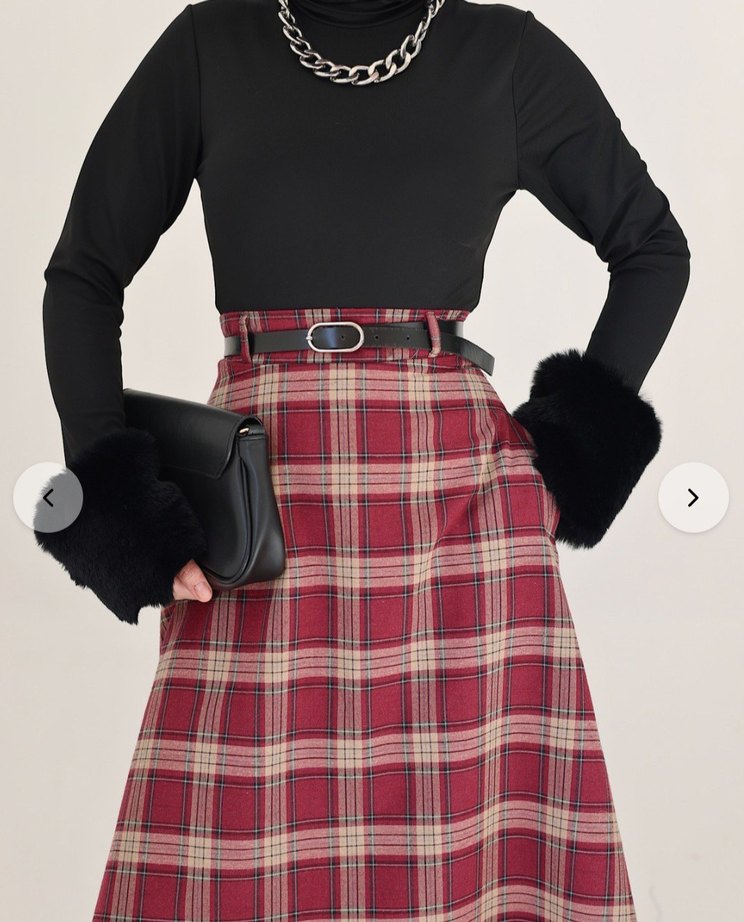 viral bilek kürk detaylı bluz - Görsel 2