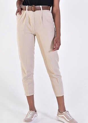 ADDAX Keten Pantolon