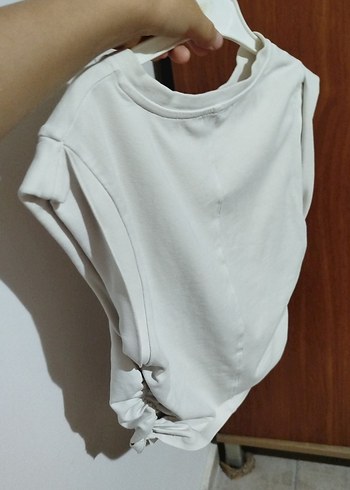 xs Beden beyaz Renk Kadın beyaz Kısa Kollu Crop Top
