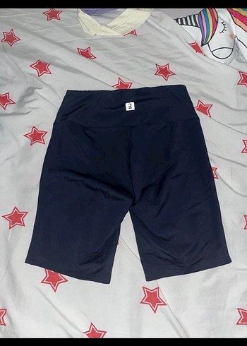 Decathlon Domyos Kadın Siyah Kısa Spor Tayt