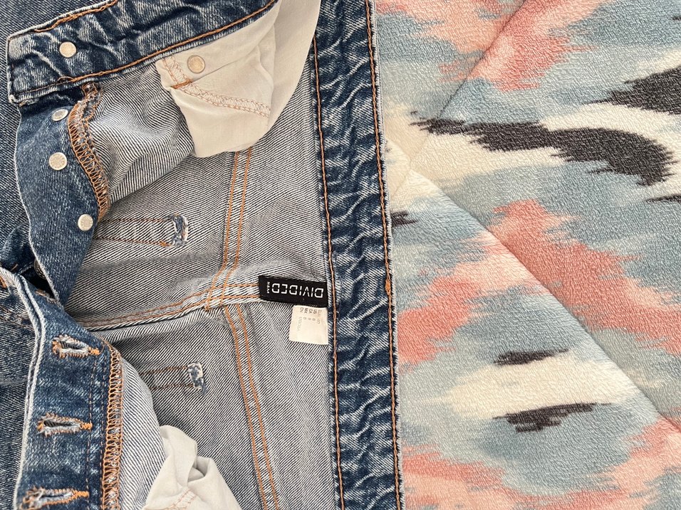 Mavi Gri Yırtık Detaylı Salaş Kot Pantolon - Görsel 2