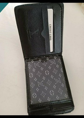 Louis Vuitton Siyah Kareli Erkek Cüzdan - Görsel 5