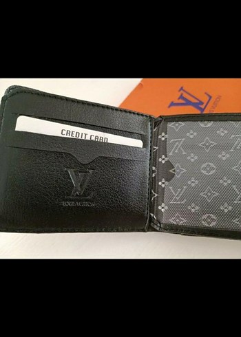Louis Vuitton Siyah Kareli Erkek Cüzdan - Görsel 4