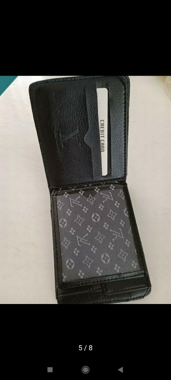 Louis Vuitton Siyah Kareli Erkek Cüzdan - Görsel 5