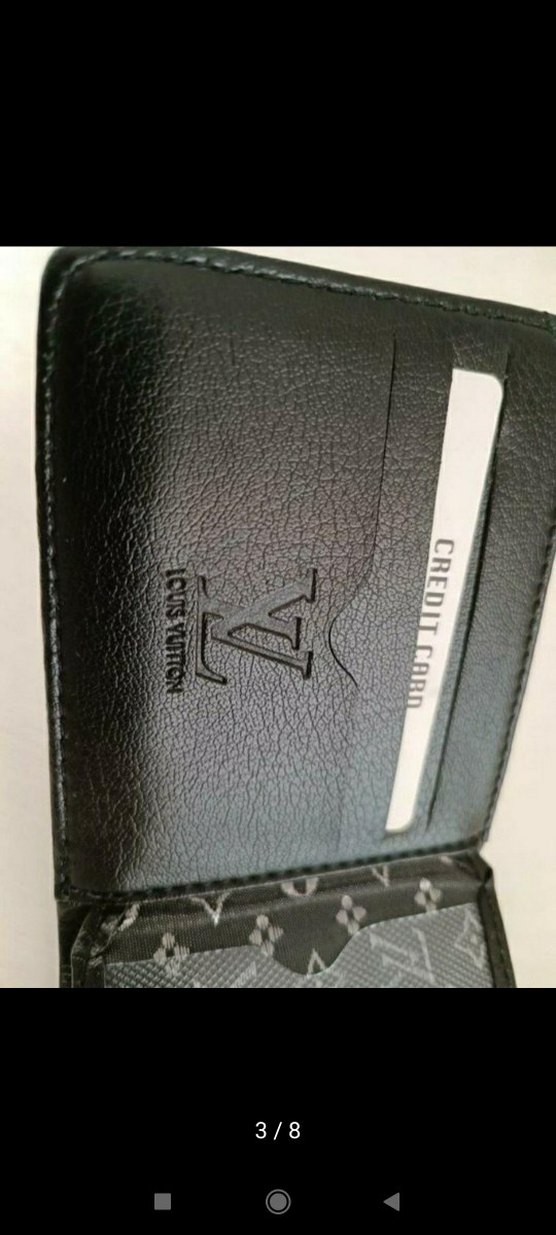 Louis Vuitton Siyah Kareli Erkek Cüzdan - Görsel 3