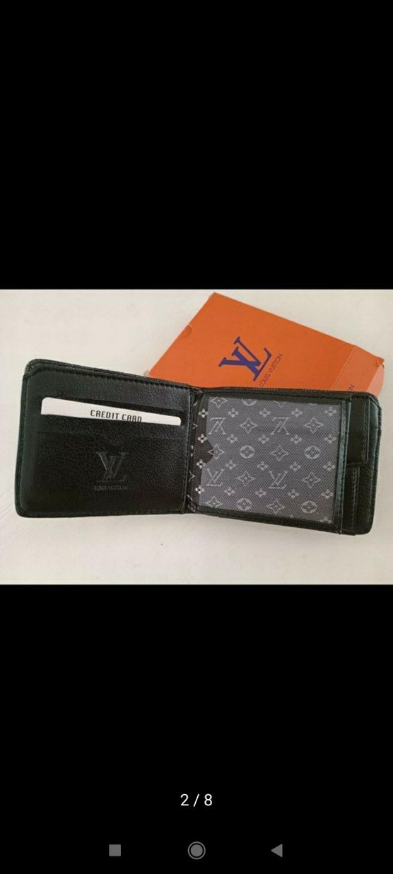 Louis Vuitton Siyah Kareli Erkek Cüzdan - Görsel 2