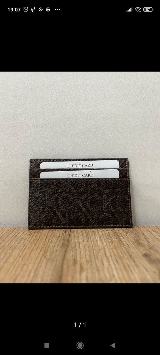 Minimalist Desenli Siyah Deri Kadın Cüzdan - Görsel 3