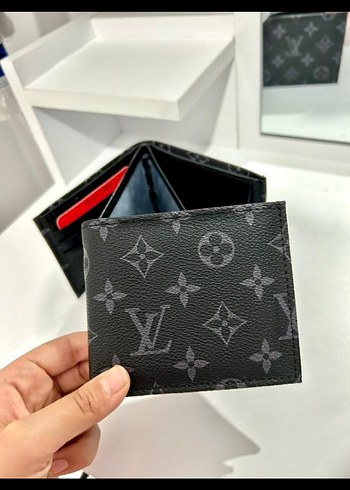 Louis Vuitton Siyah Baskılı Erkek Cüzdan - Görsel 6