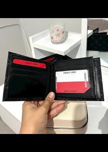 Louis Vuitton Siyah Baskılı Erkek Cüzdan - Görsel 5