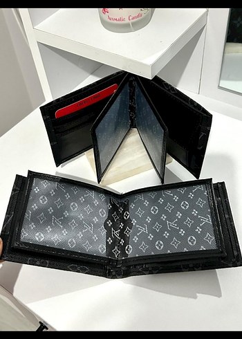 Louis Vuitton Siyah Baskılı Erkek Cüzdan - Görsel 4