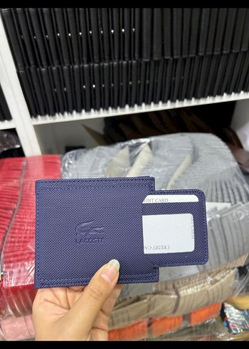 Lacoste Gri Minimalist Erkek Cüzdanı