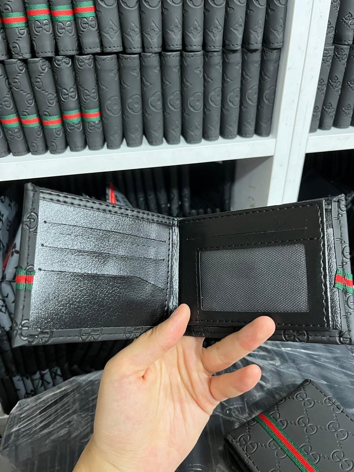 Siyah Baskılı Erkek Cüzdanı - Görsel 3