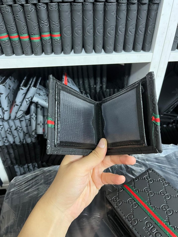 Siyah Baskılı Erkek Cüzdanı - Görsel 2