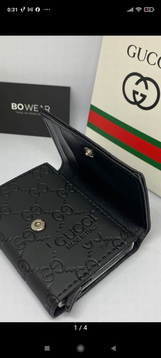 Gucci Siyah Desenli Erkek Cüzdanı - Görsel 2