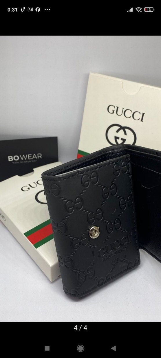 Gucci Siyah Desenli Erkek Cüzdanı - Görsel 3