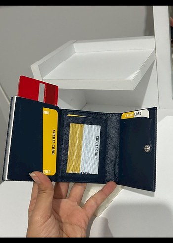 Lacivert Baskılı Erkek Cüzdan - Görsel 4