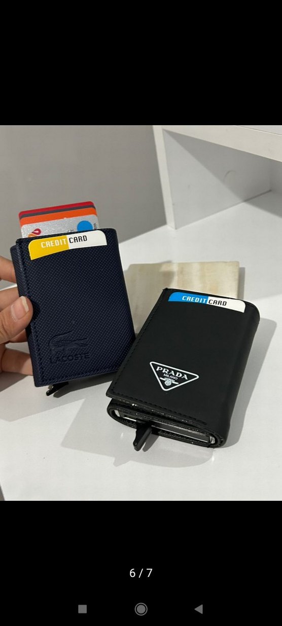 Lacivert Baskılı Erkek Cüzdan - Görsel 5