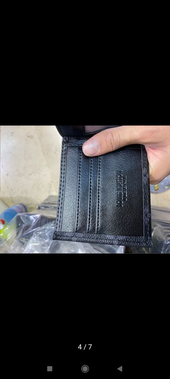 Siyah Baskılı Erkek Cüzdan - Görsel 2