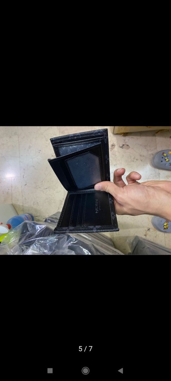 Siyah Baskılı Erkek Cüzdan - Görsel 3