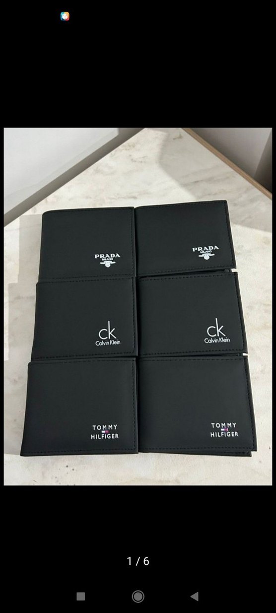 Prada Siyah Baskılı Erkek Cüzdan - Görsel 5