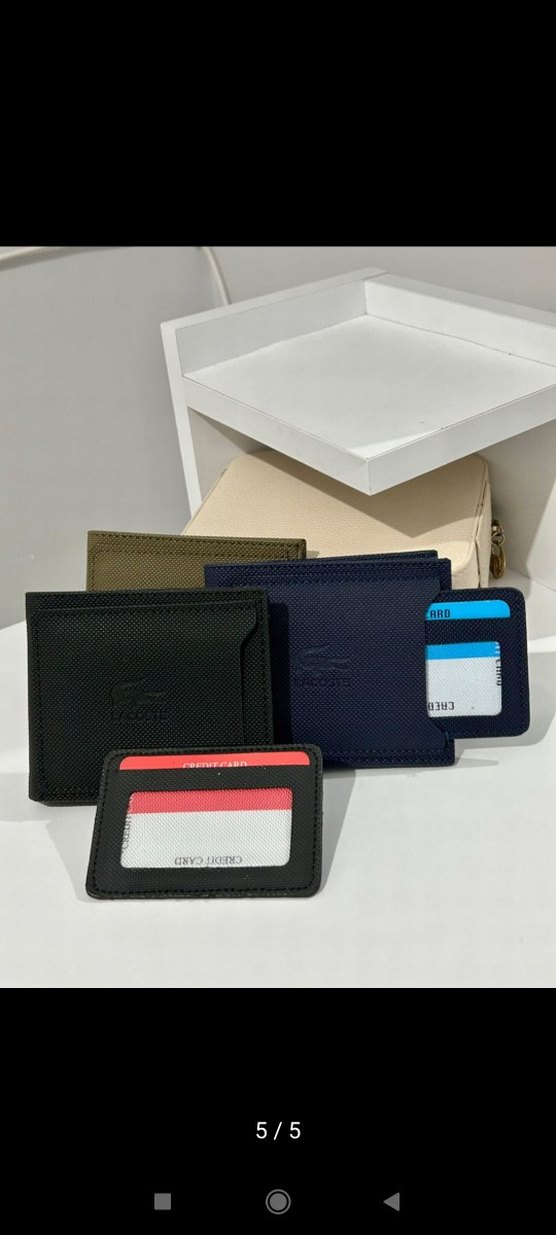 Minimalist Baskılı Çok Bölmeli Erkek Cüzdan - Görsel 5