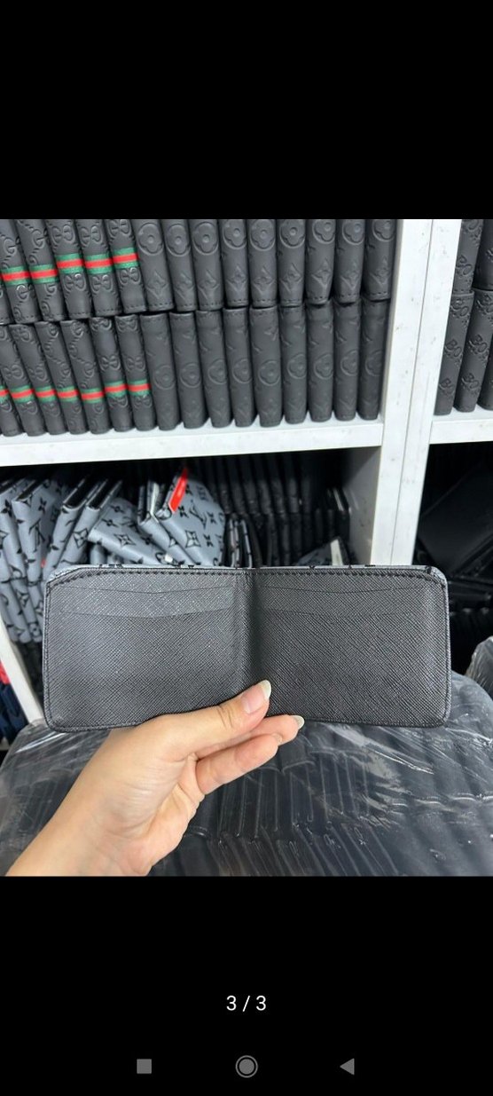 Gri Baskılı Erkek Cüzdan - Görsel 3
