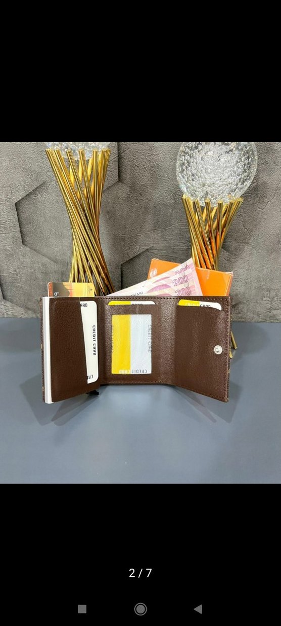 Baskılı Kahverengi Çocuk Cüzdanı ve Kemer - Görsel 3