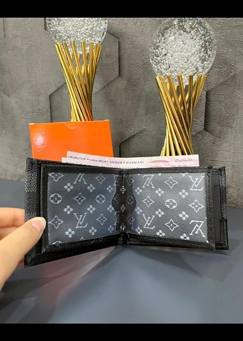 Louis Vuitton Siyah Gri Erkek Cüzdan ve Kemer Seti - Görsel 2