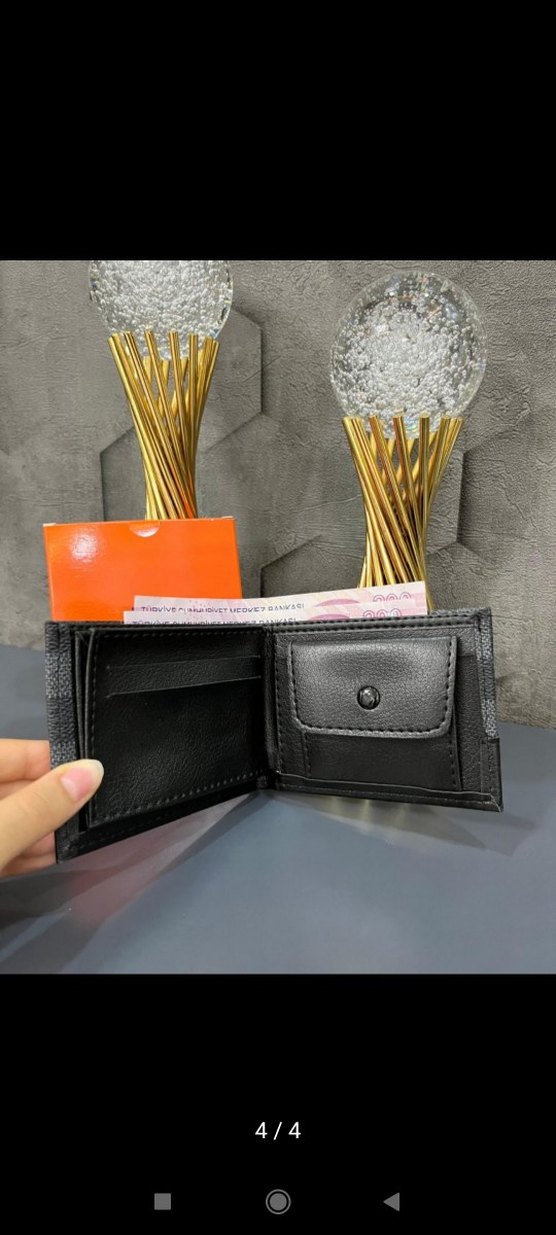 Louis Vuitton Siyah Gri Erkek Cüzdan ve Kemer Seti - Görsel 4